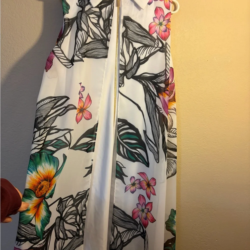 NWOT‎ Joseph Ribkoff Floral Shift Dress High Neck Style 181621 Multi Color Sz 14